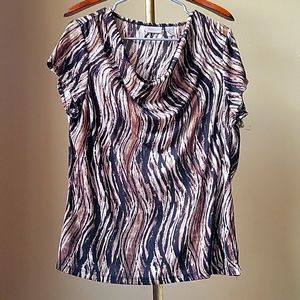 Business casual droop neck fashion blouse from Easywear by Chicos size 2